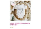 Personalised Baby Vest for Pregnancy Announcements Moments UK