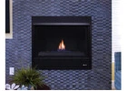 Sleek & Space-Saving: 33" Direct Vent Gas Fireplace with Crushed Glass Flame Display Superior DRC203