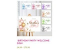 Birthday Party Welcome Sign to Set the Celebration Mood