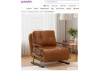 Wayfair Versatile Caramel Lounger & Guest Bed | Water-Resistant & Stylish