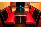 Bars and Booths offers Diner tables and chair sets for sale in real metal banding