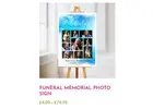 Funeral Memorial Photo Sign Board for Meaningful Tributes