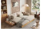 Luxury Modern Solid Wood Sofa Bed – Versatile, Sustainable & Perfect for Small Spaces