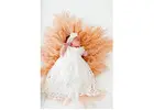 White Baby Girl Christening Gown, Infant Lace Baptism Dress, Boho Blessing Day Outfit