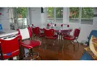 The diverse array of Family Dining sets for sale are in distinct sizes and banding