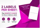 2 Labels Per Sheet: The Ideal Solution for Return Address Labels