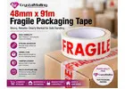 48mm x 91m Fragile Packaging Tape: The Essential Solution for Safe and Secure Parcel Shipping