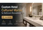 Custom Hotel Cultured Marble for Bathroom Renovations