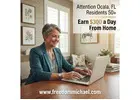 Attention: Ocala, FL Residents Age 50+ — Interested in Earning Extra Income Online?