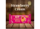 strawberry cream biscuits