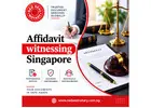 Affidavit witnessing Singapore
