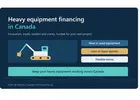 Heavy Equipment Financing Canada – Capital for Asset-Intensive Businesses