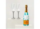 Hand Painted Champagne Bottle