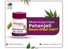 Where to Purchase Patanjali Neem Ghan Vati
