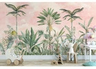 Charming Watercolour Pink Tropical Wallpaper – Perfect for Any Room!