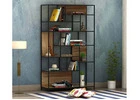 Irina Loft Metal Frame Bookshelf – Industrial Chic Meets Airy Storage