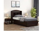 Arista Single Bed With Storage (Walnut Finish) – Smart Style and Ample Space