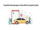 Top Ride Sharing Apps in Italy 2025 - Complete Guide