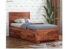 Gary Kids Trundle Bed With Storage (Honey Finish) – The Ultimate Space-Saving Solution for Kids