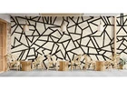 Unique Geometric Pattern Wall Mural – Artistic Home Makeover