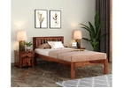 Venus Single Bed Without Storage (Honey Finish) – Warm & Welcoming