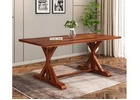 Mindy 6 Seater Dining Table in Warm Honey Finish