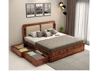 Elegant Wooden Bed for Modern Homes