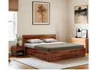 Designer King Size Bed with Storage | Low King Bed Price