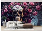 Skull Halloween Wallpaper Mural for Scary Decor