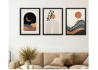 Mid-Century Hues of Nature Wall Frame