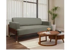 Kairav Modern 3-Seater Wooden Sofa Set Design in Emerald Green