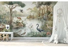 Oasis Lakeside Wallpaper Mural – A Serene Escape Indoors