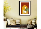 Majestic Indus Pichwai Cow Wall Art Frame