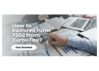 How to Remove form 7202 from TurboTax: Simplified Process