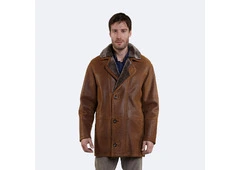 Luxe sheepskin warmth and style in a shearling coat mens Luxe sheepskin warmth and style in a shearling coat mens