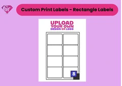 Custom Personalised Rectangle Stickers 99.1 x 67.7mm | Matt Labels Custom Personalised Rectangle Stickers 99.1 x 67.7mm | Matt Labels