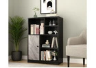 Christie Modern Bookshelf - Open & Closed Storage Unit  Description: