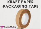 Kraft Packaging Tape 24 mm × 50 m – Brown Paper Packaging Tape Roll
