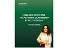 How CEO Coaching Transforms Leadership Effectiveness