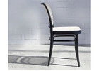 Elegant Hoffmann Chair – Black Stain Cane Seat & Backrest