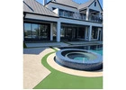 Synthetic putting green installation for custom golf spaces