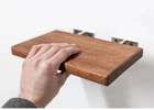 Sleek Mahogany Custom Thin Floating Shelf