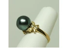 Iridescent Stunning Tahitian Pearl Jewelry Ring