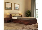 Modern Wooden Single Bed Without Storage - Sleek and Elegant