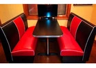 Find our largest selection of retro-styled Custom diner booths for restaurants