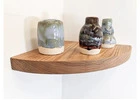Stylish Thick Oak Corner Wood Shelf Floating