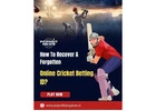 How To Recover A Forgotten Online Cricket Betting ID?