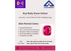 Buy Ruby Stone Online