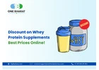 Discount on Whey Protein Supplements - Best Prices Online!